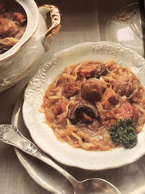 Bigos photo from Marianna Olszewska Heberle's cookbook "Polish Cooking"