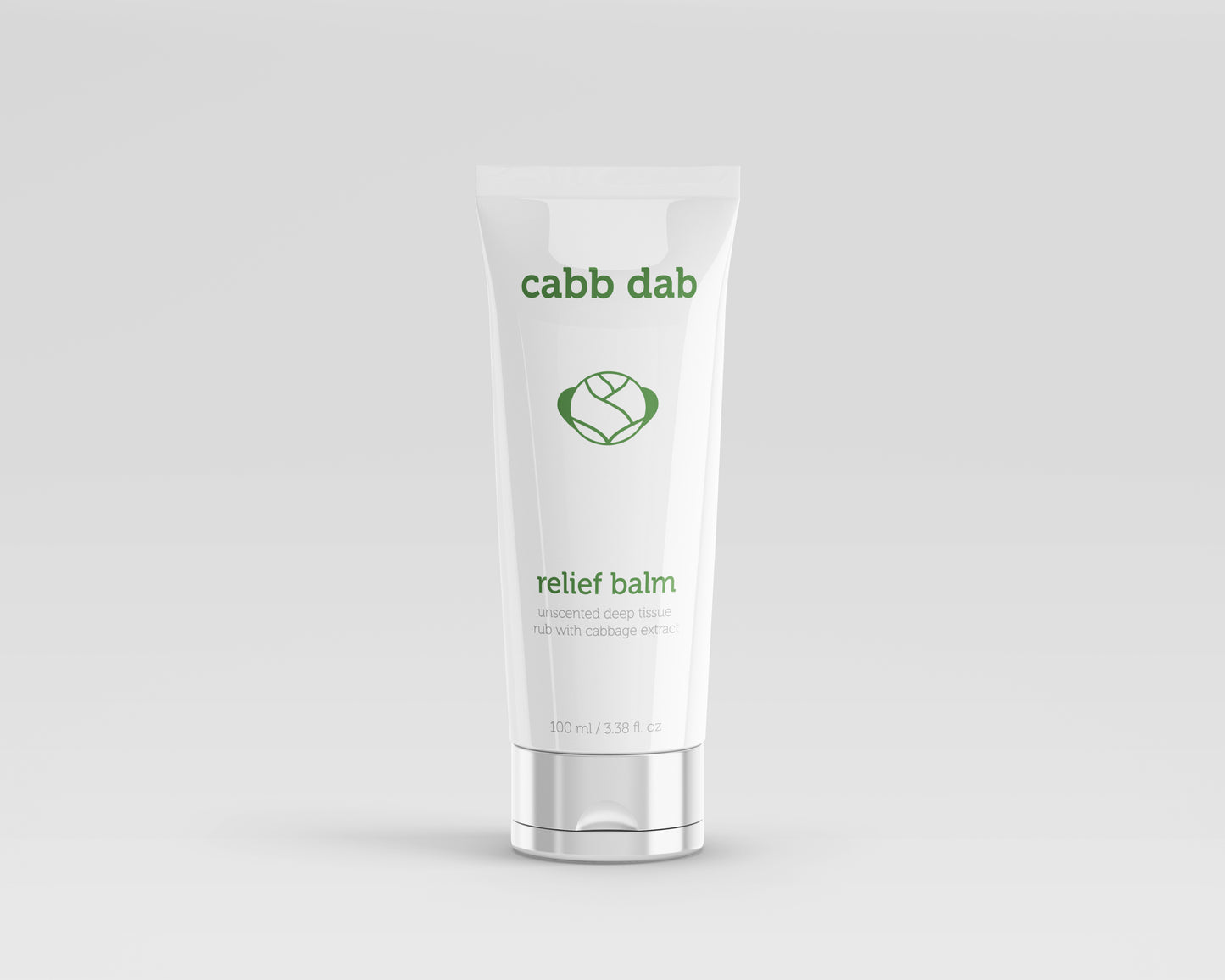 cabb dab unscented relief balm with real cabbage leaf extract (one tube)